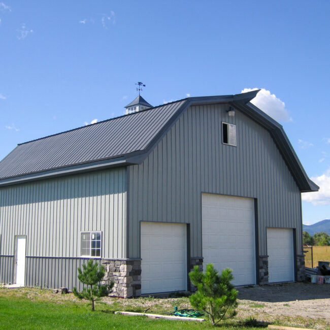 2 Story Gambrel Style Steel Building #1887